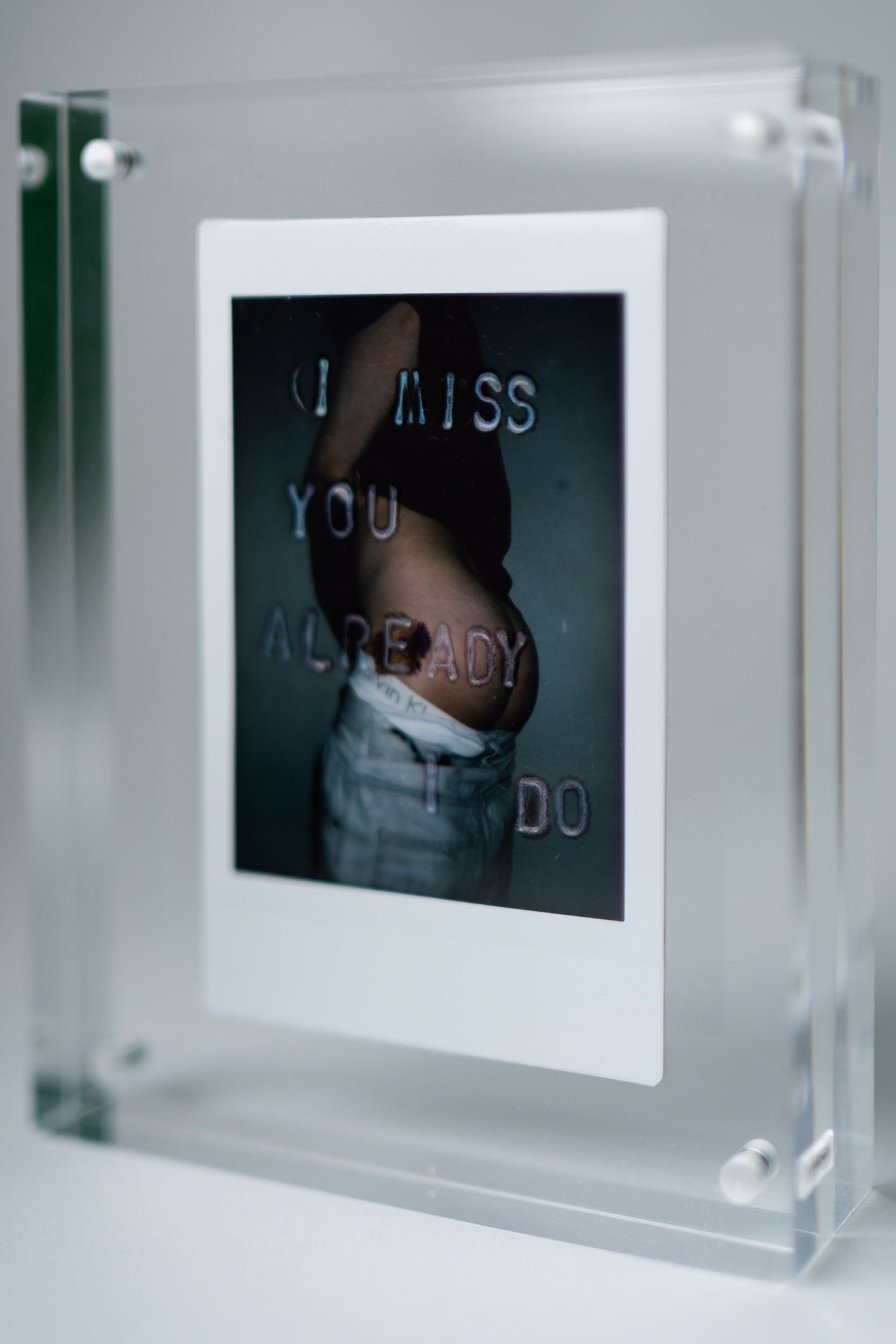 'I Miss You Already I Do' Original Polaroid