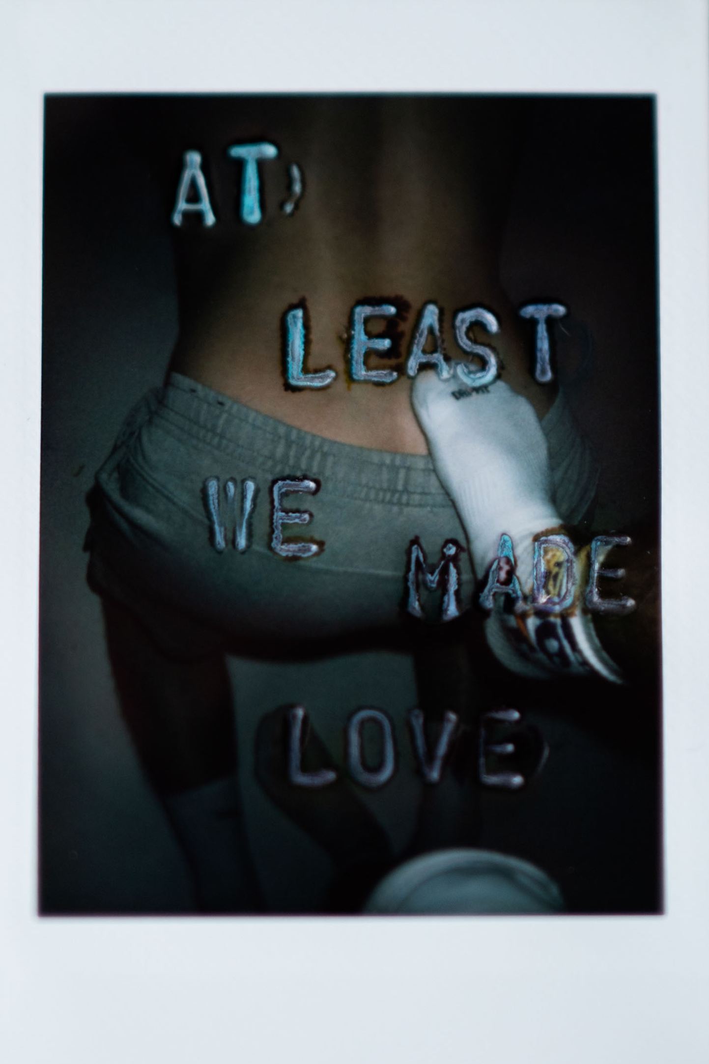 'At Least we Made Love' Original Polaroid