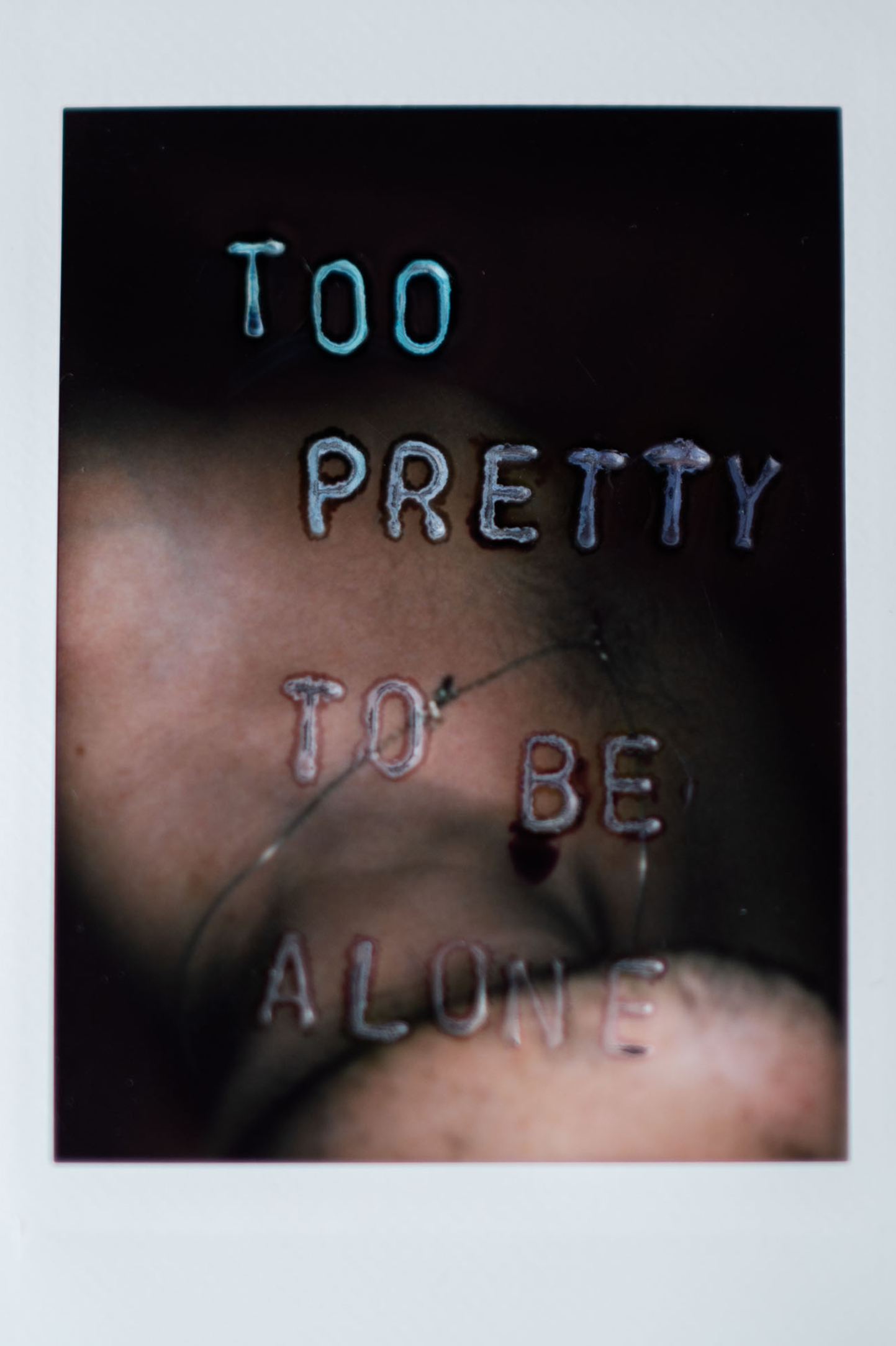 'Too Pretty To Be Alone' Original Polaroid