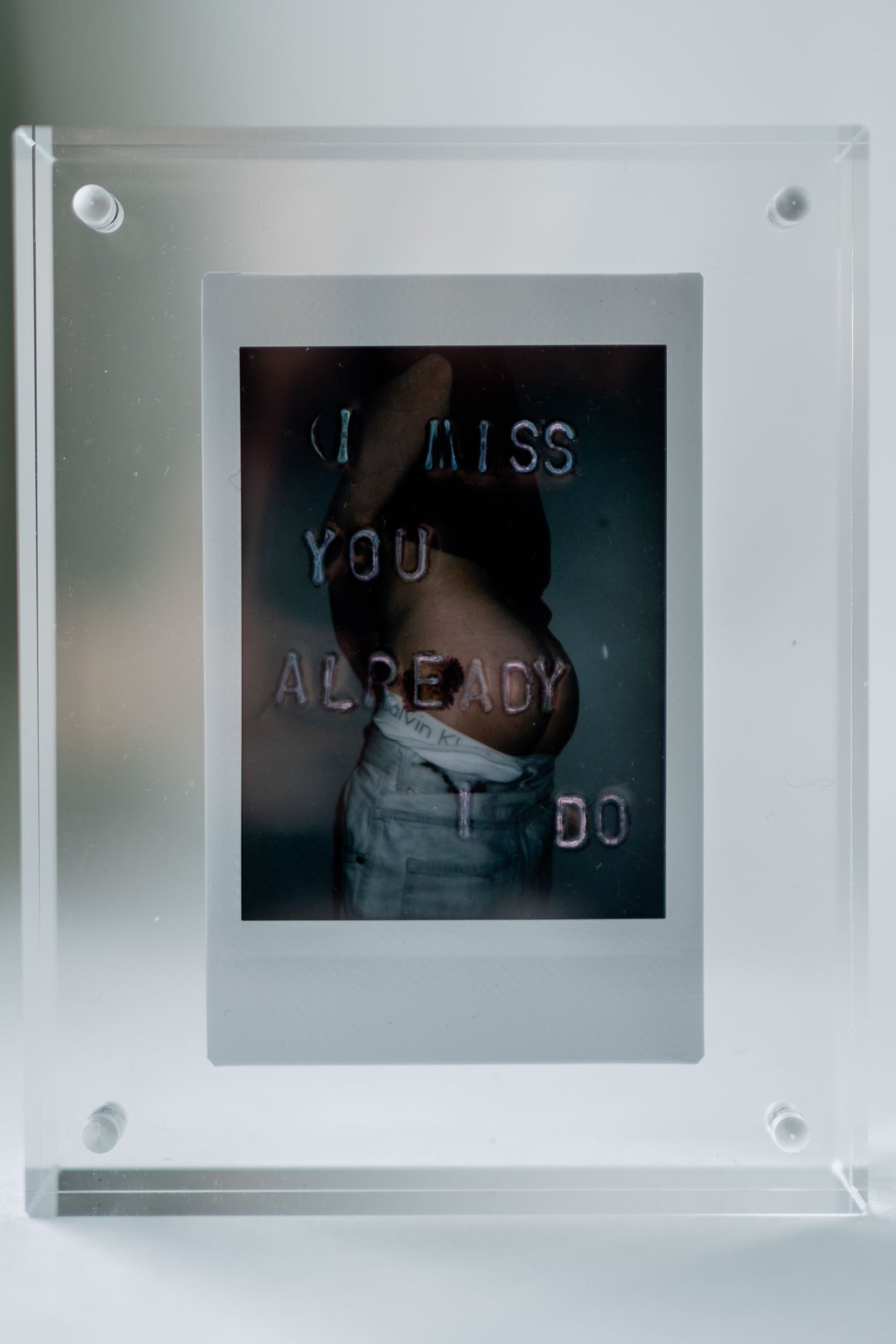 'I Miss You Already I Do' Original Polaroid