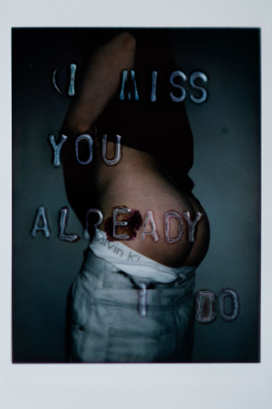 'I Miss You Already I Do' Original Polaroid