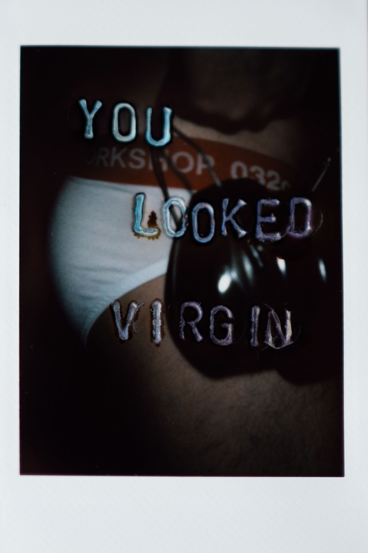 'You Looked Virgin' Original Polaroid
